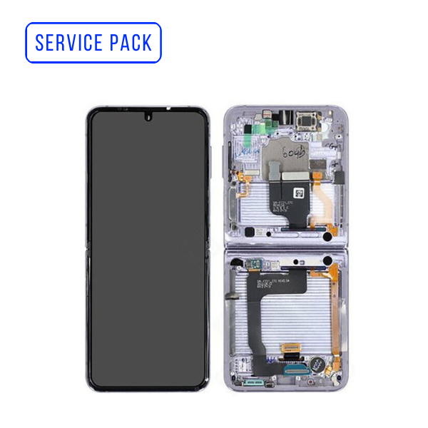 ECRAN COMPLET INTERIEUR GALAXY Z FLIP 4 5G F721B/N | SERVICE PACK | CREAM| SAMSUNG