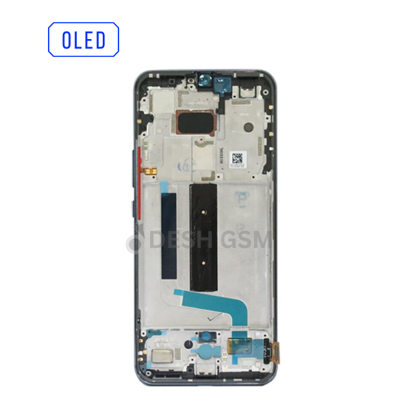 ECRAN LCD XIAOMI MI 10 LITE AVEC CHASSIS NOIR (OLED)