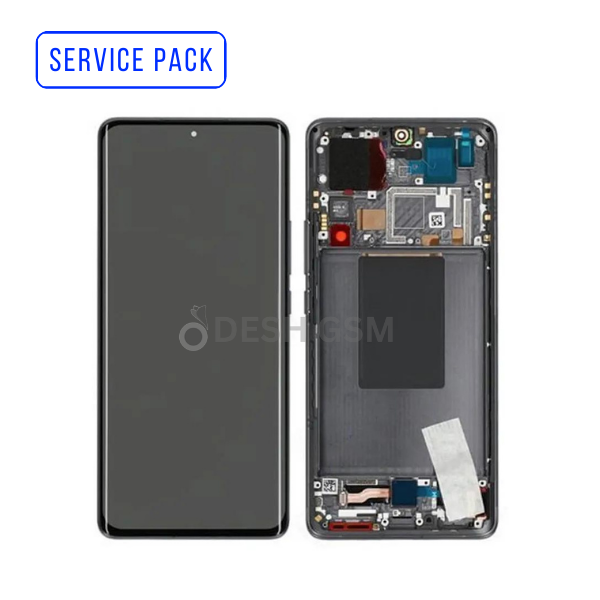 ECRAN LCD Xiaomi MI 12 PRO/ 12S PRO SERVICE PACK AVEC CHASSIS (NOIR)
