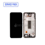 ECRAN LCD SAMSUNG A34 5G A346B SERVICE PACK AVEC CHASSIS (SILVER)