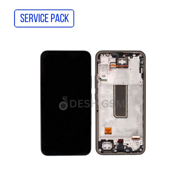 ECRAN LCD SAMSUNG A34 5G A346B SERVICE PACK AVEC CHASSIS (NOIR)