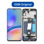 Ecran Complet LCD A05S 4G (A057F) avec Chassis (NOIR) - OEM | SAMSUNG