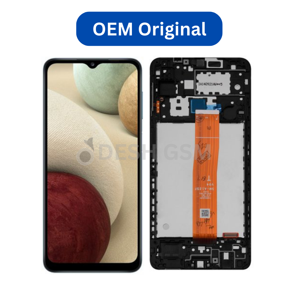 ECRANSAMSUNGGALAXYSM-A125F_A122020_BLACKAVECCHASSIS_OEMORIGINAL ECRAN SAMSUNG GALAXY SM-A125F (A12 2020) AVEC CHASSIS (OEM ORIGINAL) - Image 1