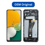 ECRAN SAMSUNG  GALAXY SM-A146P | A146U (A14 5G-2023) BLACK (SMALL CONNECTOR) AVEC CHASSIS (OEM ORIGINAL)
