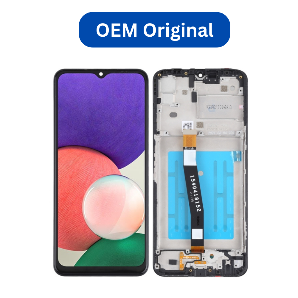 ECRANSAMSUNGGALAXYSM-A226_A225G-2021_BLACKAVECCHASSIS_OEMORIGINAL ECRAN SAMSUNG GALAXY SM-A226B (A22 5G-2021) AVEC CHASSIS (OEM ORIGINAL) - Image 1