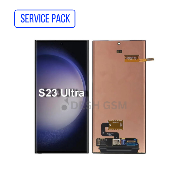 Ecran Complet LCD S23 Ultra 5G (S918B) sans Chassis - SERVICE PACK | SAMSUNG