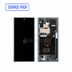 ECRAN SAMSUNG S23 Ultra 5G 2023 S918B SERVICE PACK AVEC CHASSIS (LIME BLEU)