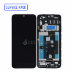 ECRAN SAMSUNG SM-A145P/A145R (A14 4G 2023) SERVICE PACK AVEC CHASSIS NOIR NAPPE
