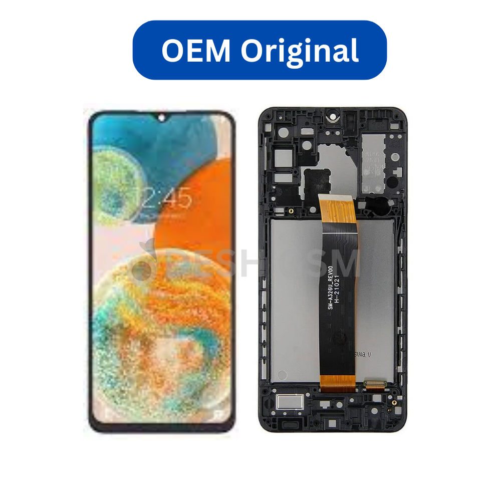 ECRANSM-A326B_A325G-2021_BLACKAVECCHASSIS_OEMORIGINAL ECRAN SAMSUNG SM A326B A32 5G 2021 AVEC CHASSIS (OEM ORIGINAL) - Image 1