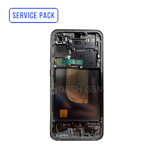 ECRAN Samsung Galaxy S23 FE 5G (S711B) S23FE SERVICE PACK AVEC CHASSIS (BLANC)
