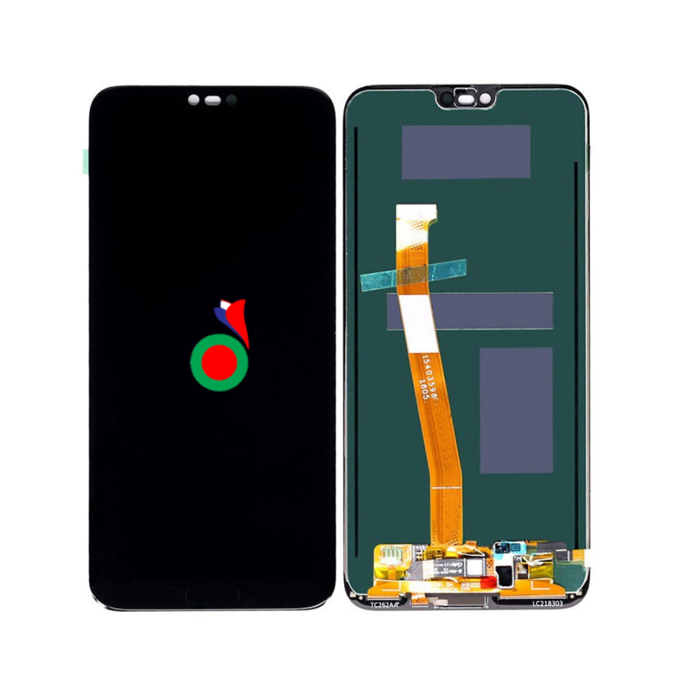 EcranLCDHUAWEIHonor10_HOMEFLEXBLACK Ecran LCD HUAWEI Honor 10 SANS CHASSIS | AVEC EMPREINTE DIGITALE | (NOIR) - Image 1