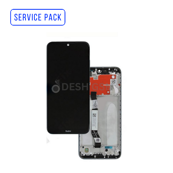 Ecran LCD XIAOMI NOTE 8T SERVICE PACK AVEC CHASSIS NOIR / BLUE