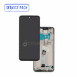 Ecran LCD XIAOMI REDMI NOTE 8 2021 SERVICE PACK AVEC CHASSIS BLANC