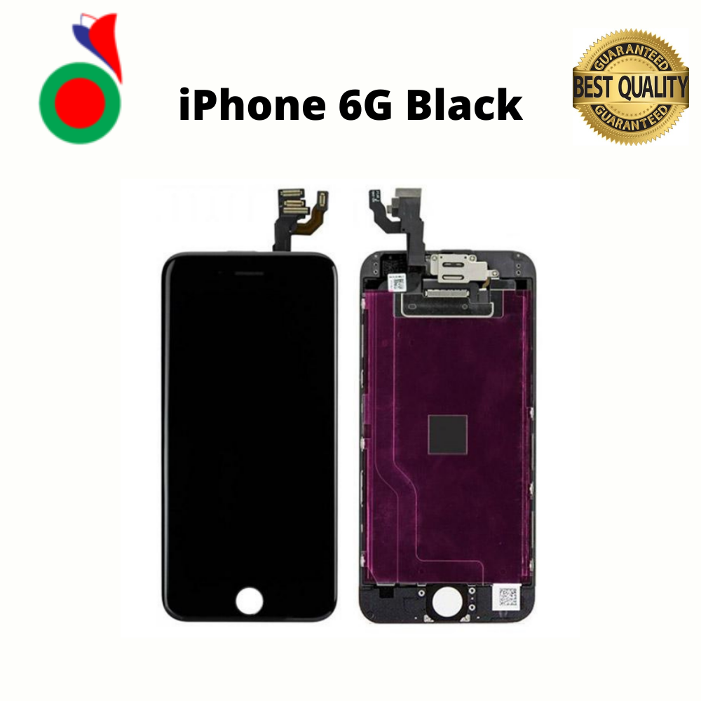 EcranLCDiPhone6GTOPQUALITYOriginalBrightnessNoDeadPixel_100_NEWBlack ECRAN COMPLET IPHONE 6G INCELL NOIR - Image 1