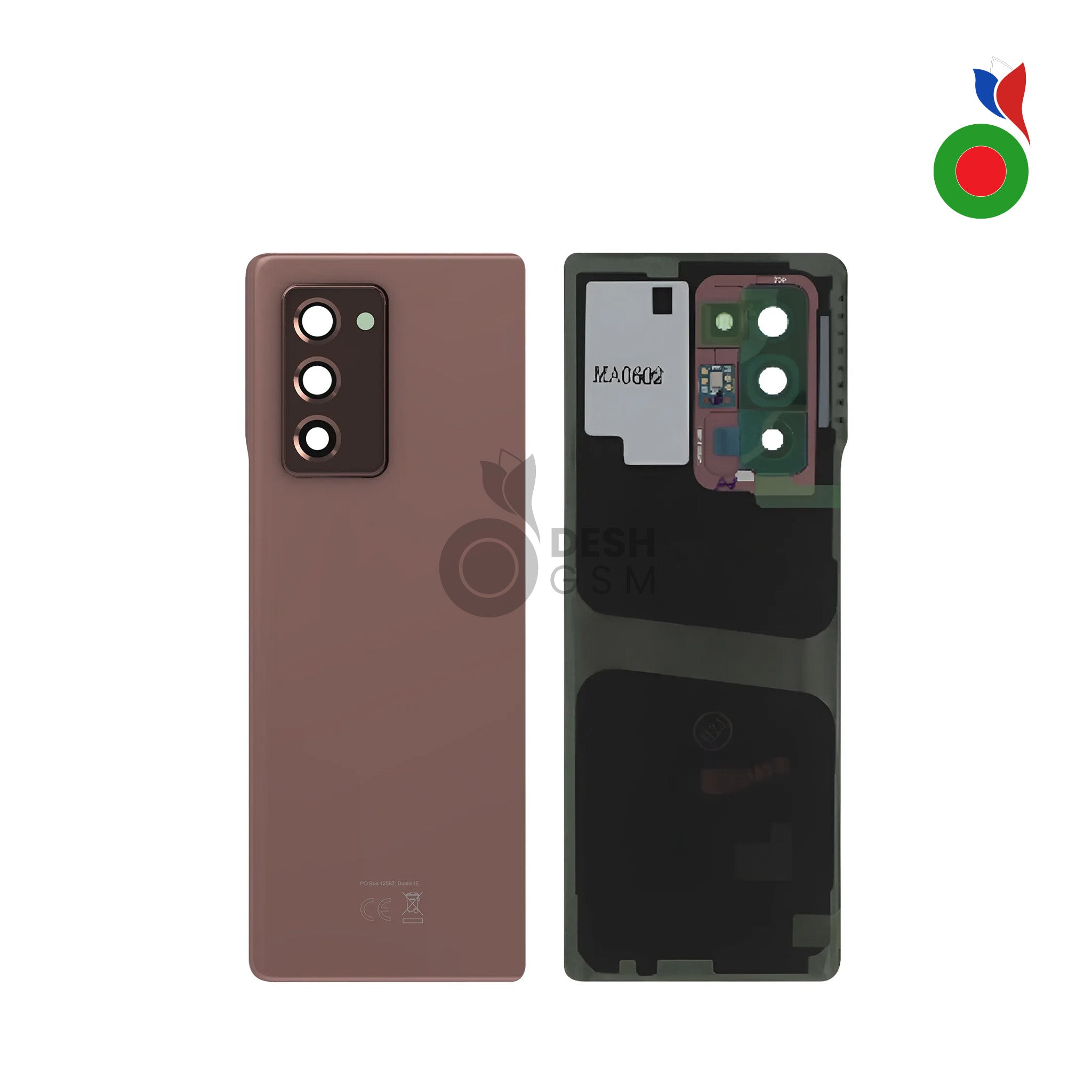 F916B_Back_-_GOLD Vitre Arrière Z FOLD 2 5G (F916B) - BRONZE | SAMSUNG - Image 1