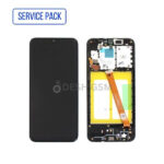 Ecran LCD SAMSUNG A20e A202F A202 SERVICE PACK AVEC CHASSIS