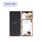 ECRAN LCD SAMSUNG NOTE 20 N980 N981 SERVICE PACK AVEC CHASSIS (Bronze)