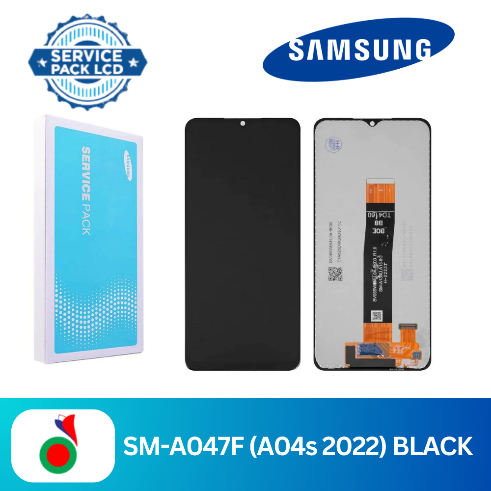 GH82-29805A29806ASM-A047F_A04s2022_BLACKLCDSERVICEPACKNOFRAME Ecran Complet LCD A04s 4G (A047F) sans Chassis - ORIGINAL | SAMSUNG - Image 1