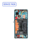 ECRAN LCD HUAWEI P30 SERVICE PACK AVEC CHASSIS+BATTERIE 02354HMF (BLEU/NACRE)