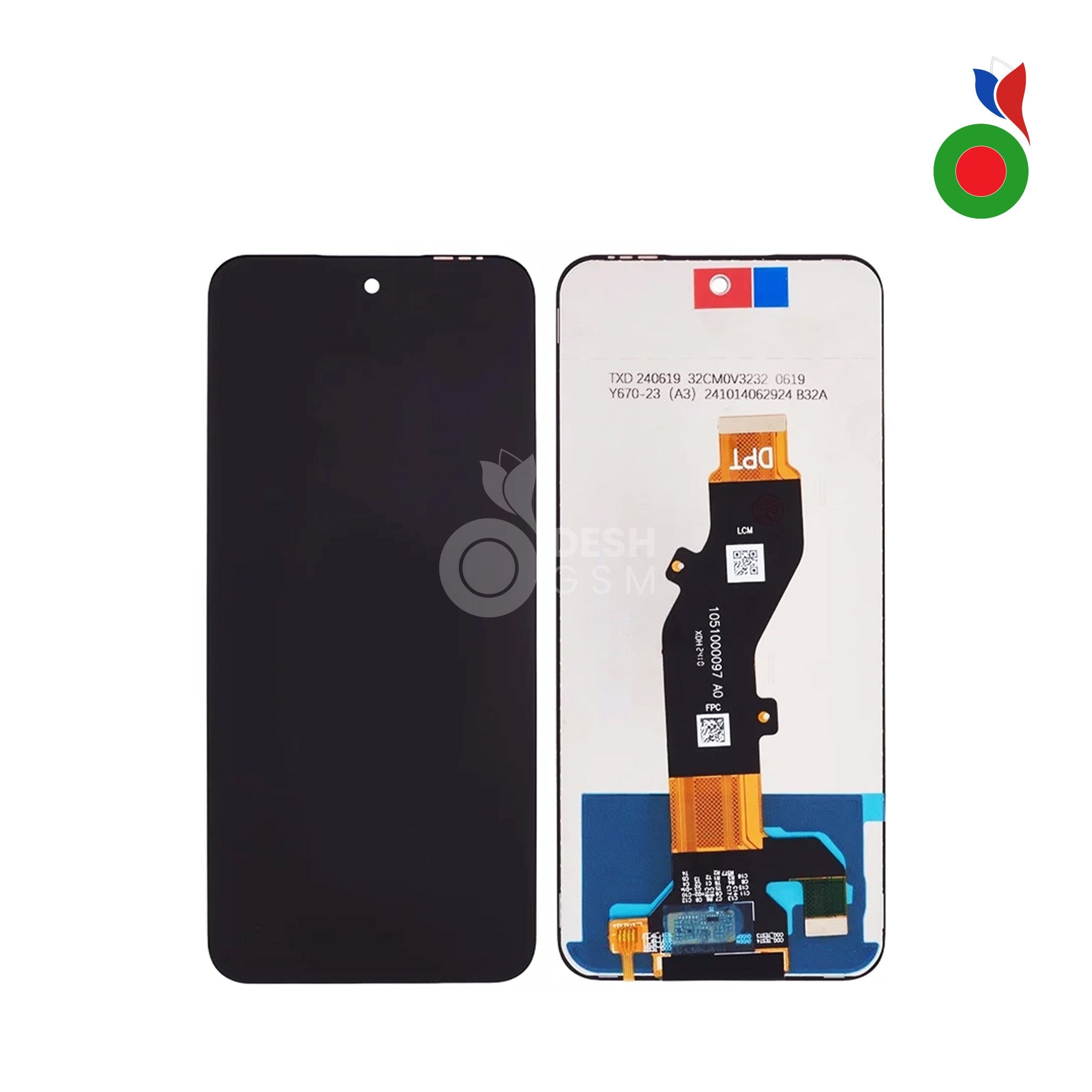 IFXHot50isc Ecran Complet LCD Hot 50i 4G sans Chassis (X6531B) | INFINIX - Image 1