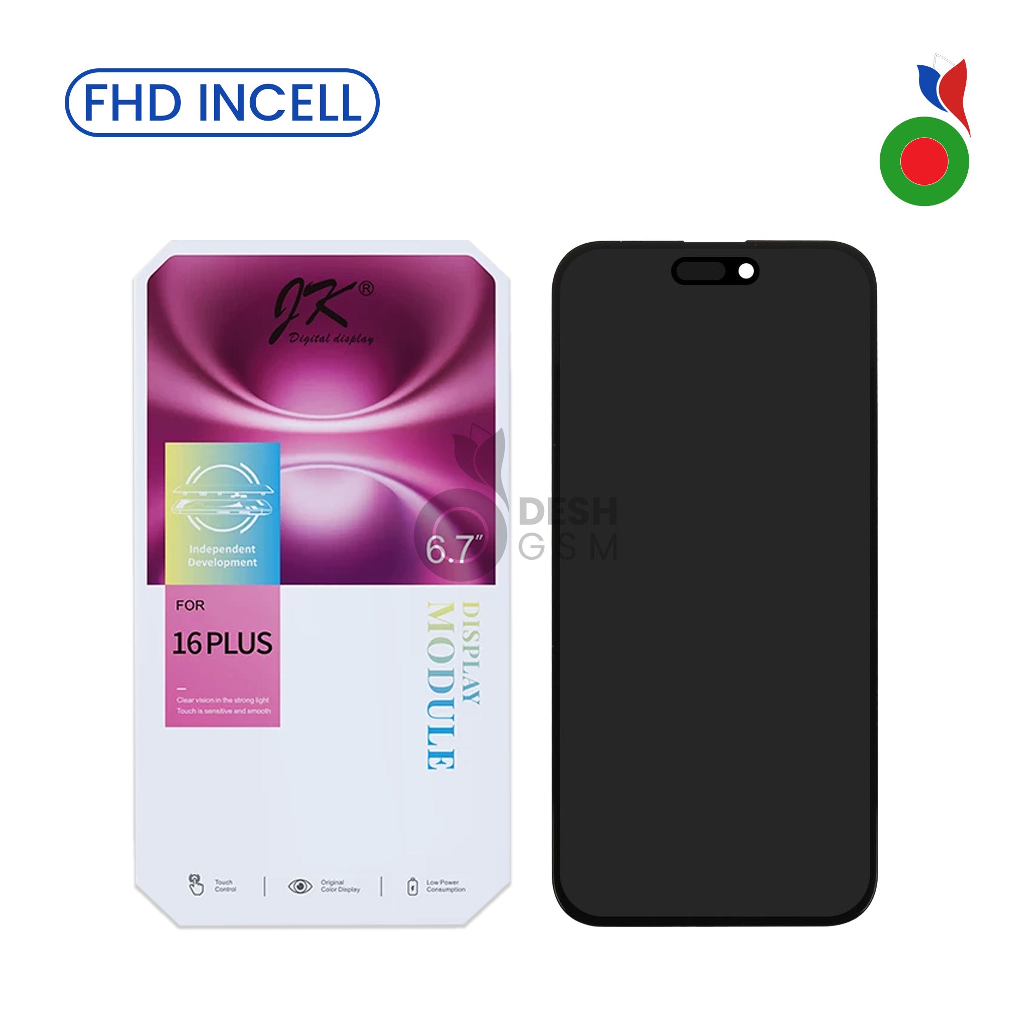 IP16PLJK Ecran Complet LCD iPhone 16 Plus - JK INCELL | APPLE - Image 1