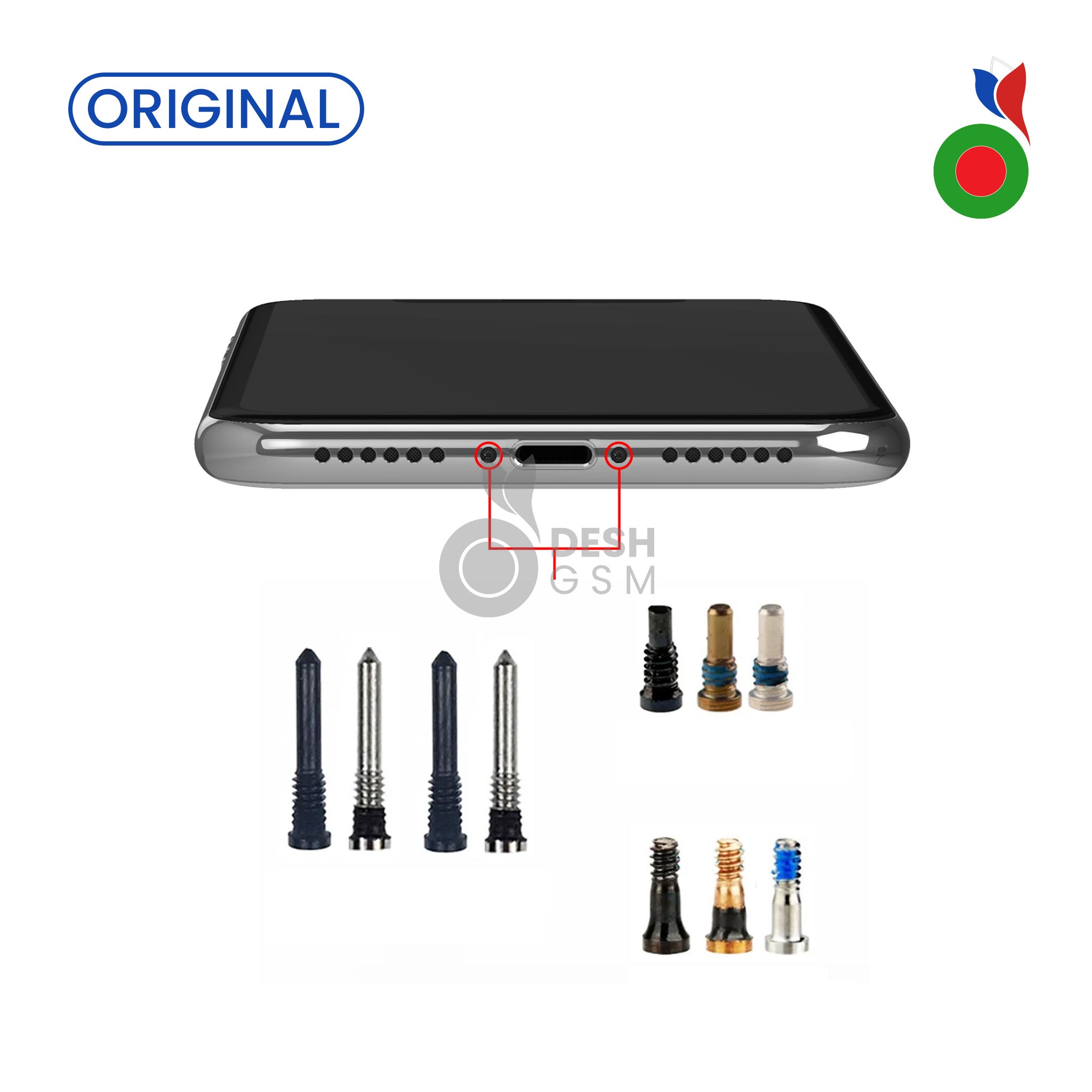 IPVIS Vis Pentalobe Arrière iPhone 7G à 16 Series | MIX 50 PCS - ORIGINAL | APPLE - Image 1