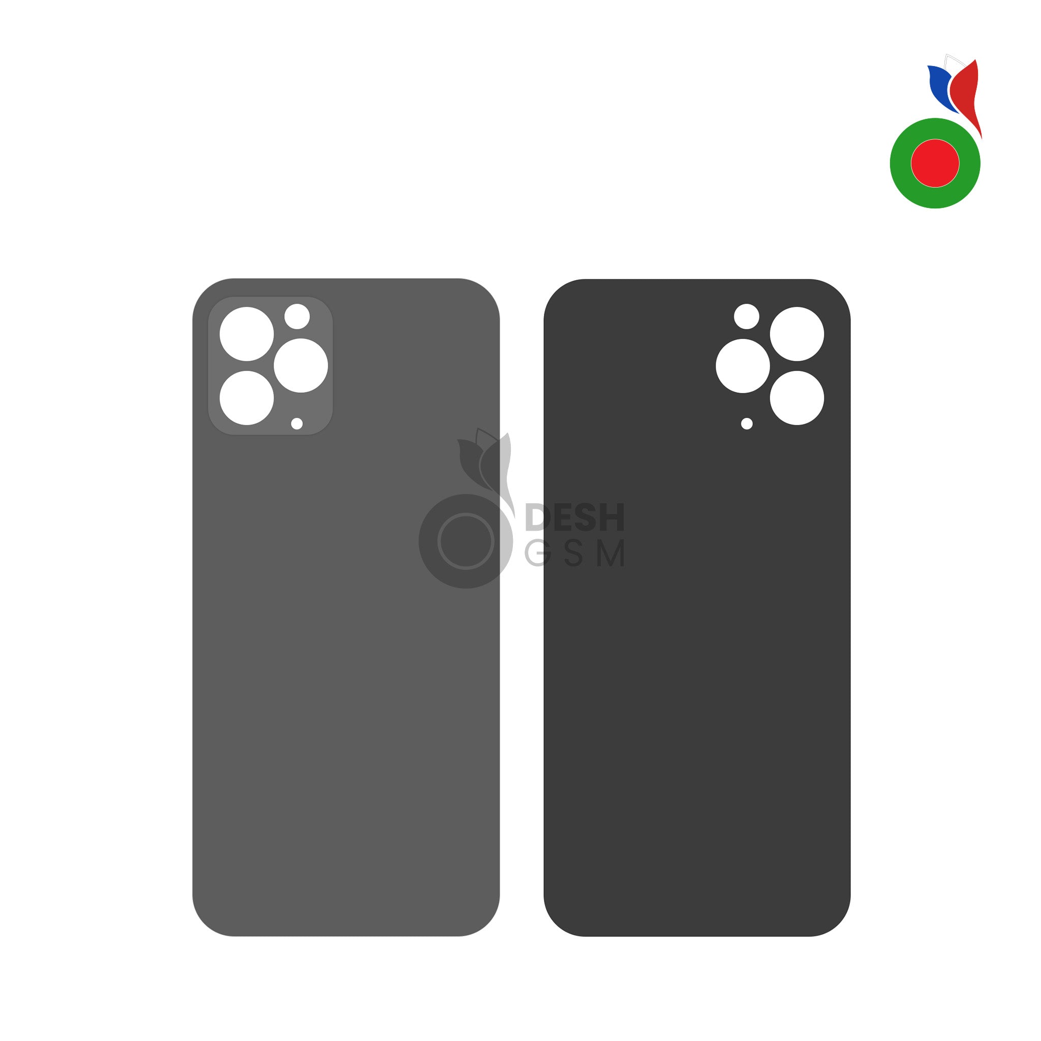 IP_11_PR_Back_-_BK_bd8969ae-a8a0-422c-9b42-4edabff0cb16 Vitre Arrière - iPhone 11 Pro Max | GRIS SIDÉRAL - Sans Logo - Image 1