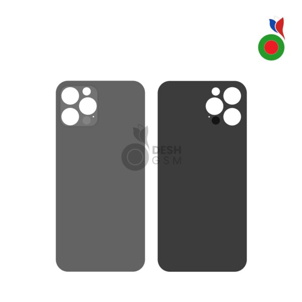 Vitre Arrière - iPhone 12 Pro Max | GRAPHITE - Sans Logo