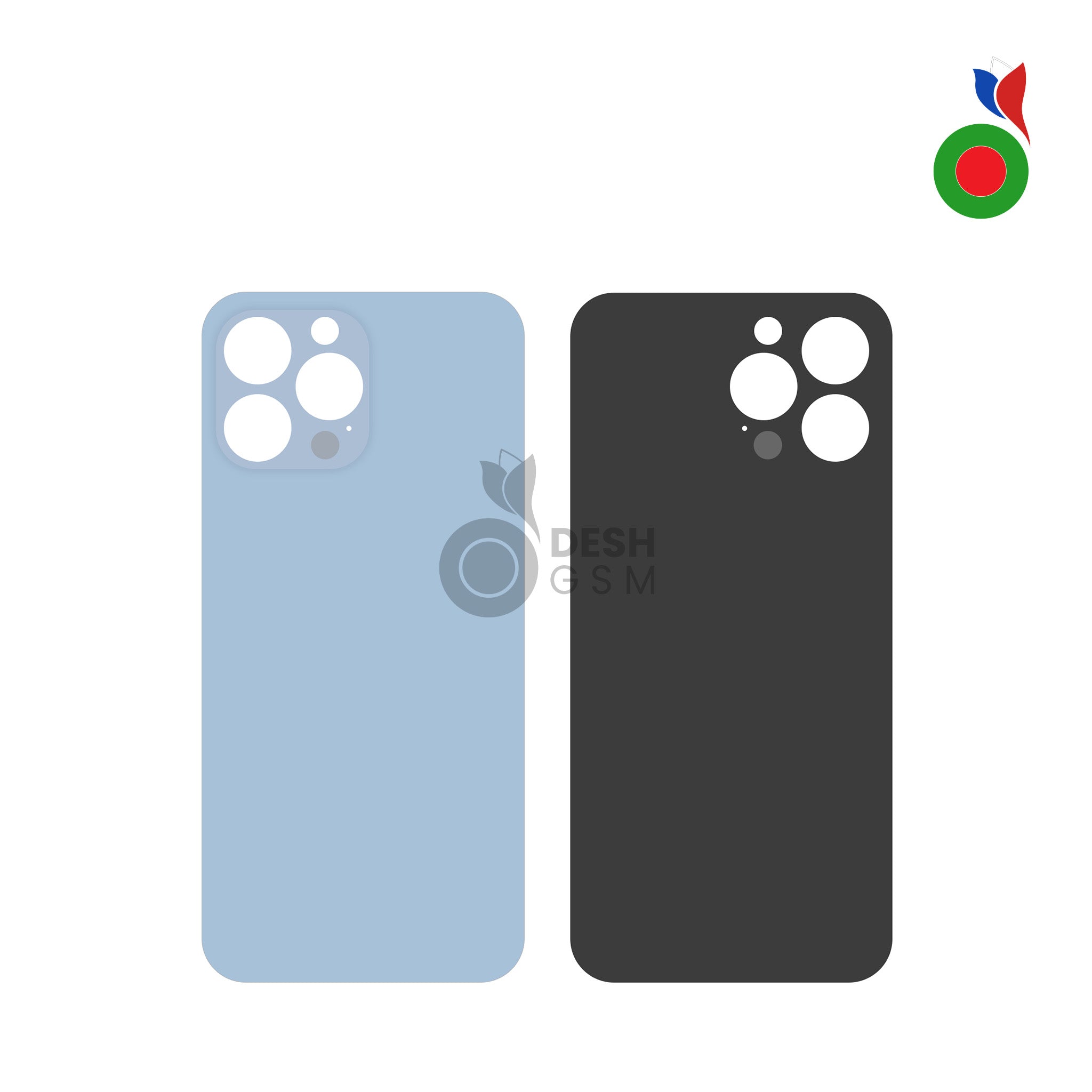 IP_13_PM_Back_-_BL Vitre Arrière - iPhone 13 Pro | BLEU SIERRA - Sans Logo - Image 1