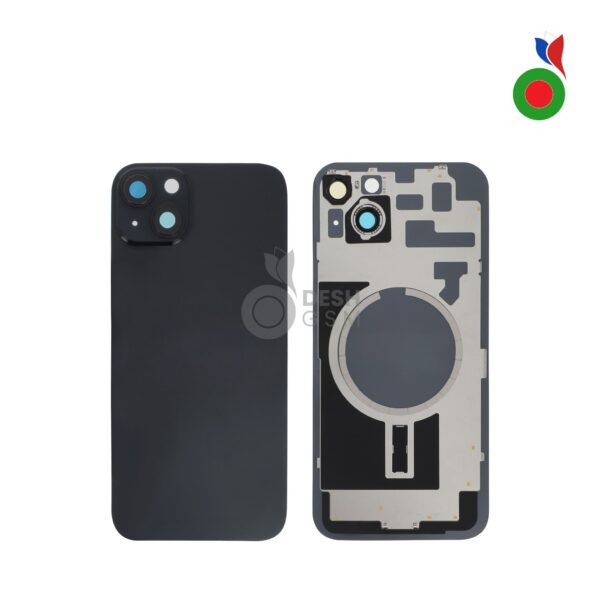 Vitre Arrière Complète avec MagSafe - iPhone 14 | NOIR - Sans Logo
