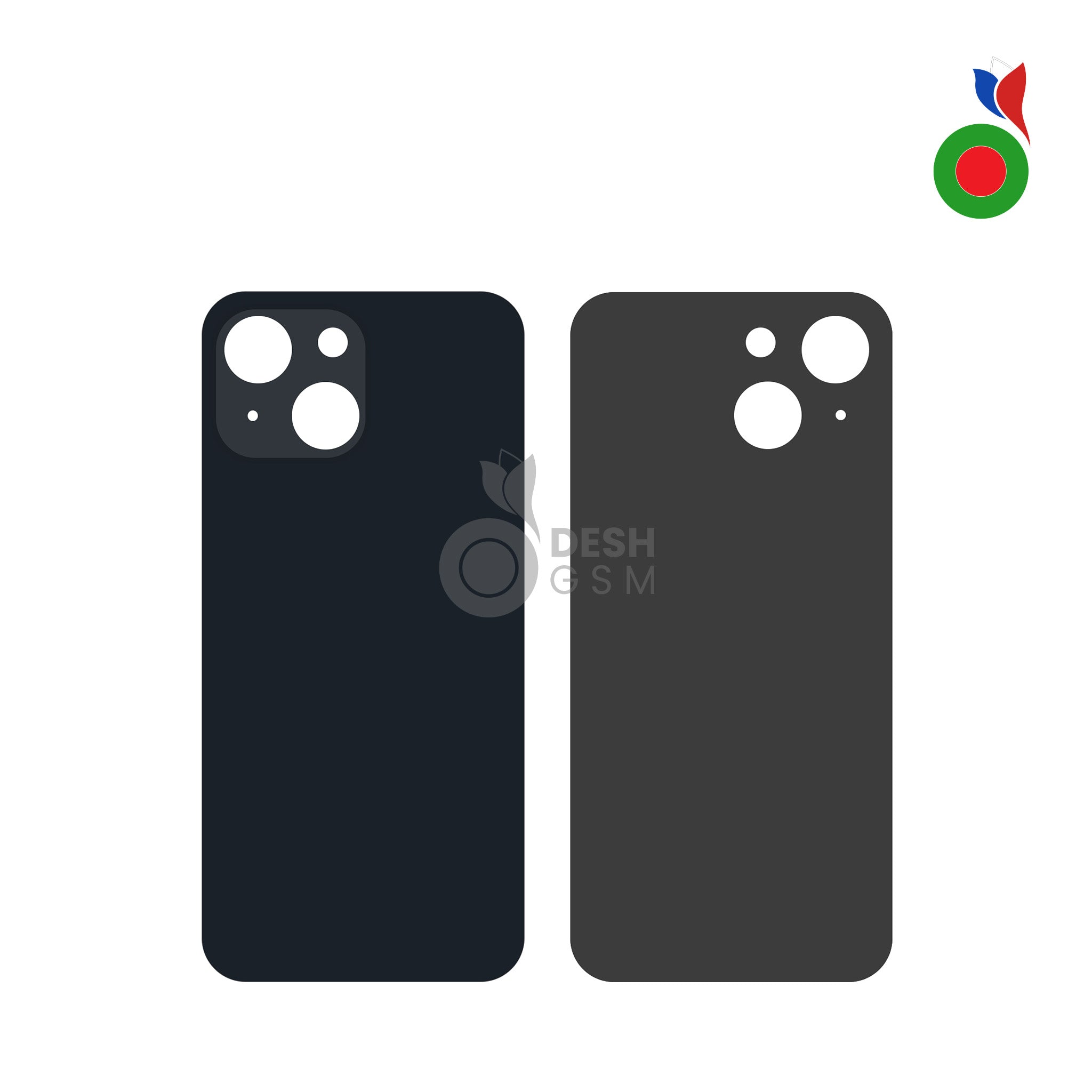 IP_14_Back_-_BK_e853e975-204c-4862-be2d-4aaf02384a06 Vitre Arrière - iPhone 14 Plus | MINUIT NOIR - Sans Logo - Image 1