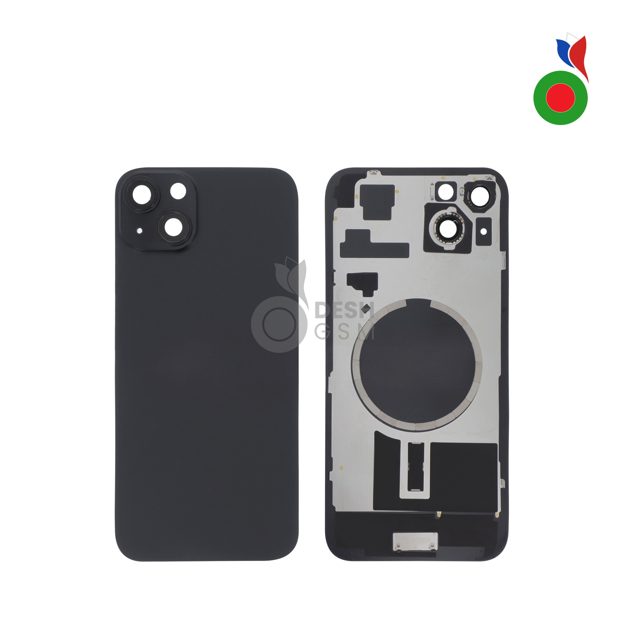 IP_15PL_MGS_-_BK_04a59644-c6a2-4063-8b07-c5b804594fa3 Vitre Arrière Complète avec MagSafe - iPhone 15 Plus | NOIR - Sans Logo - Image 1