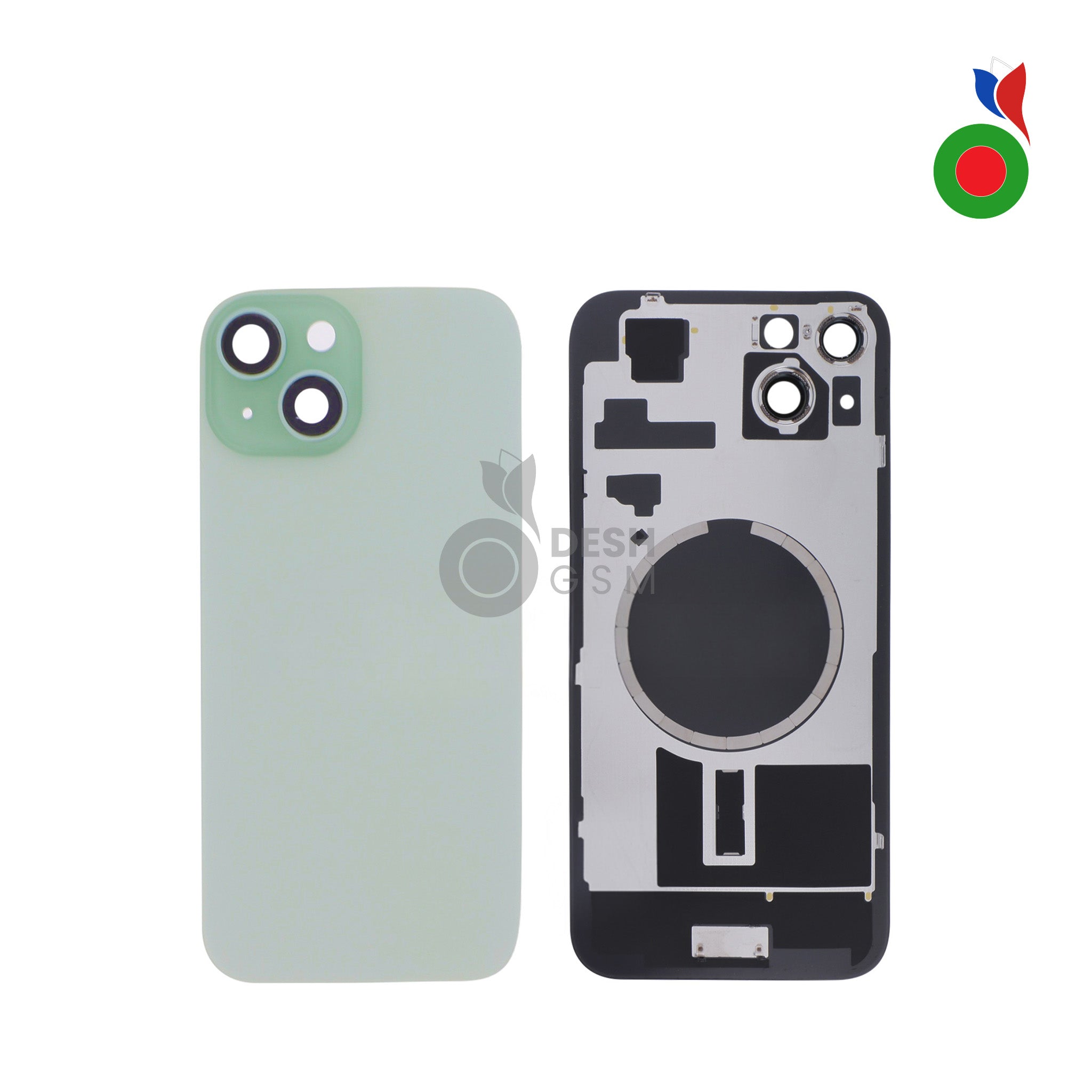 IP_15PL_MGS_-_GN_e58db672-a73e-4308-a400-3ab360da25f9 Vitre Arrière Complète avec MagSafe - iPhone 15 Plus | VERT - Sans Logo - Image 1