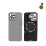 Vitre Arrière Complète avec MagSafe - iPhone 15 Pro | TITANE NATUREL - Sans Logo