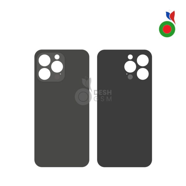 Vitre Arrière - iPhone 15 Pro Max | TITANE NOIR - Sans Logo