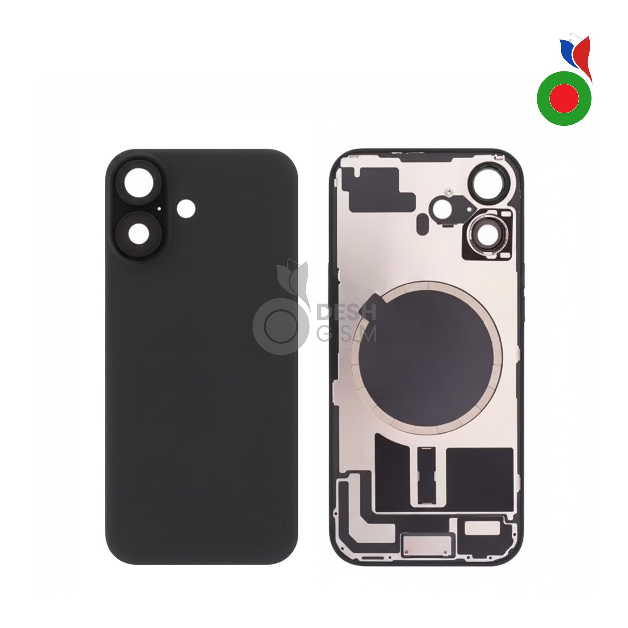 IP_16PL_A-MG_BK_b19cab4b-a885-4eb1-805c-5cf7e1273858 Vitre Arrière Complète avec MagSafe - iPhone 16 Plus | NOIR - Sans Logo - Image 1