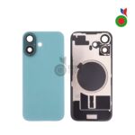 Vitre Arrière Complète avec MagSafe - iPhone 16 | VERT - Sans Logo