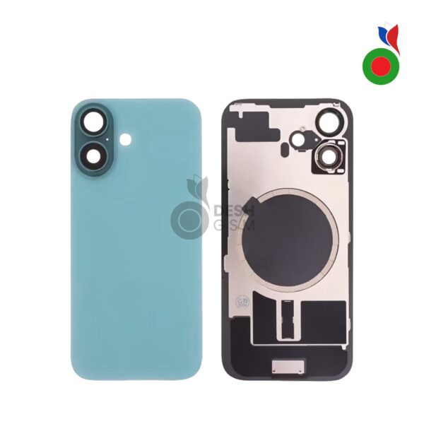 Vitre Arrière Complète avec MagSafe - iPhone 16 Plus | VERT - Sans Logo