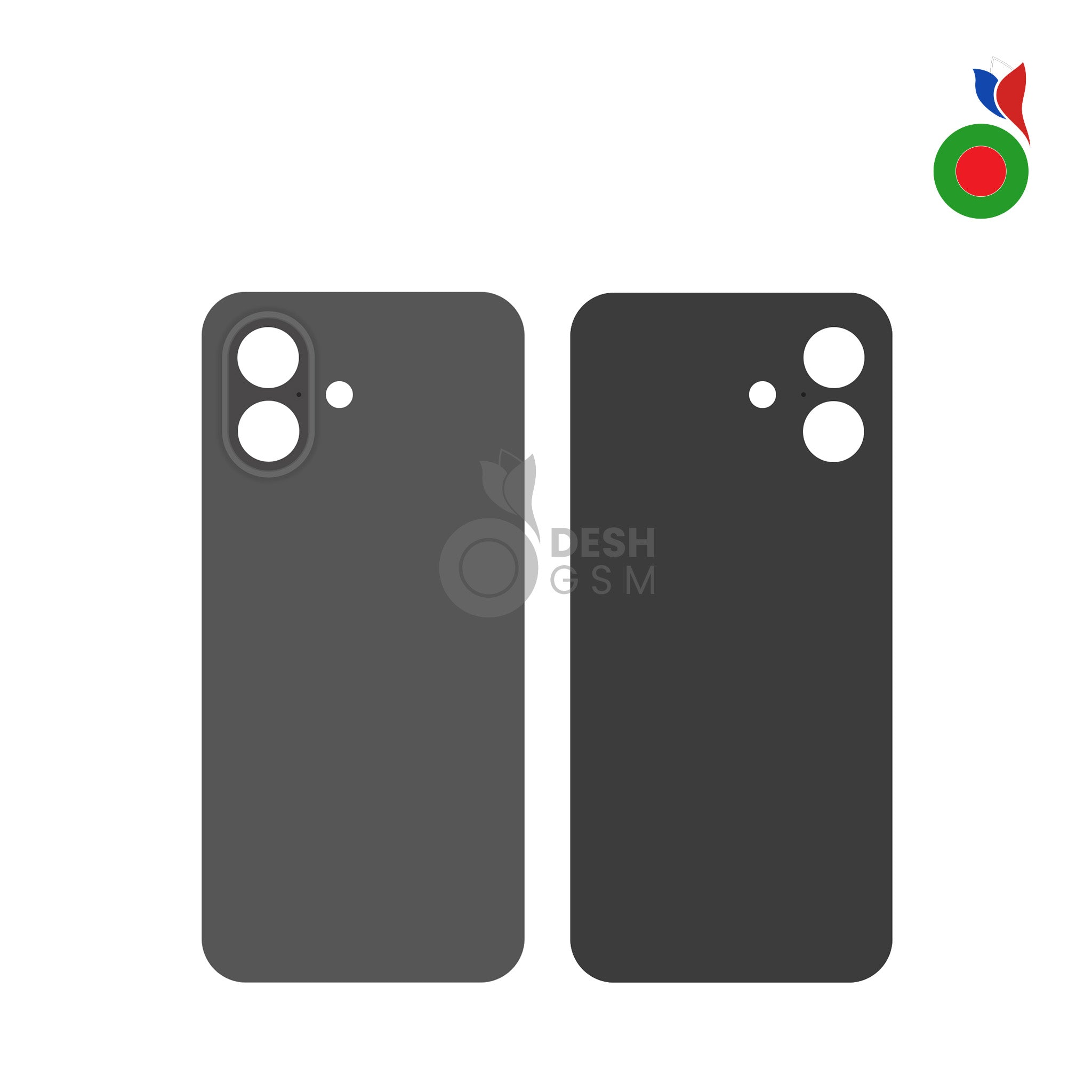 IP_16_Back_-_BK_c804bce8-bba5-4da2-adc5-73a344990883 Vitre Arrière - iPhone 16 Plus | NOIR - Sans Logo - Image 1