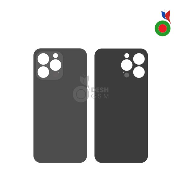 Vitre Arrière - iPhone 16 Pro Max | TITANE NOIR - Sans Logo