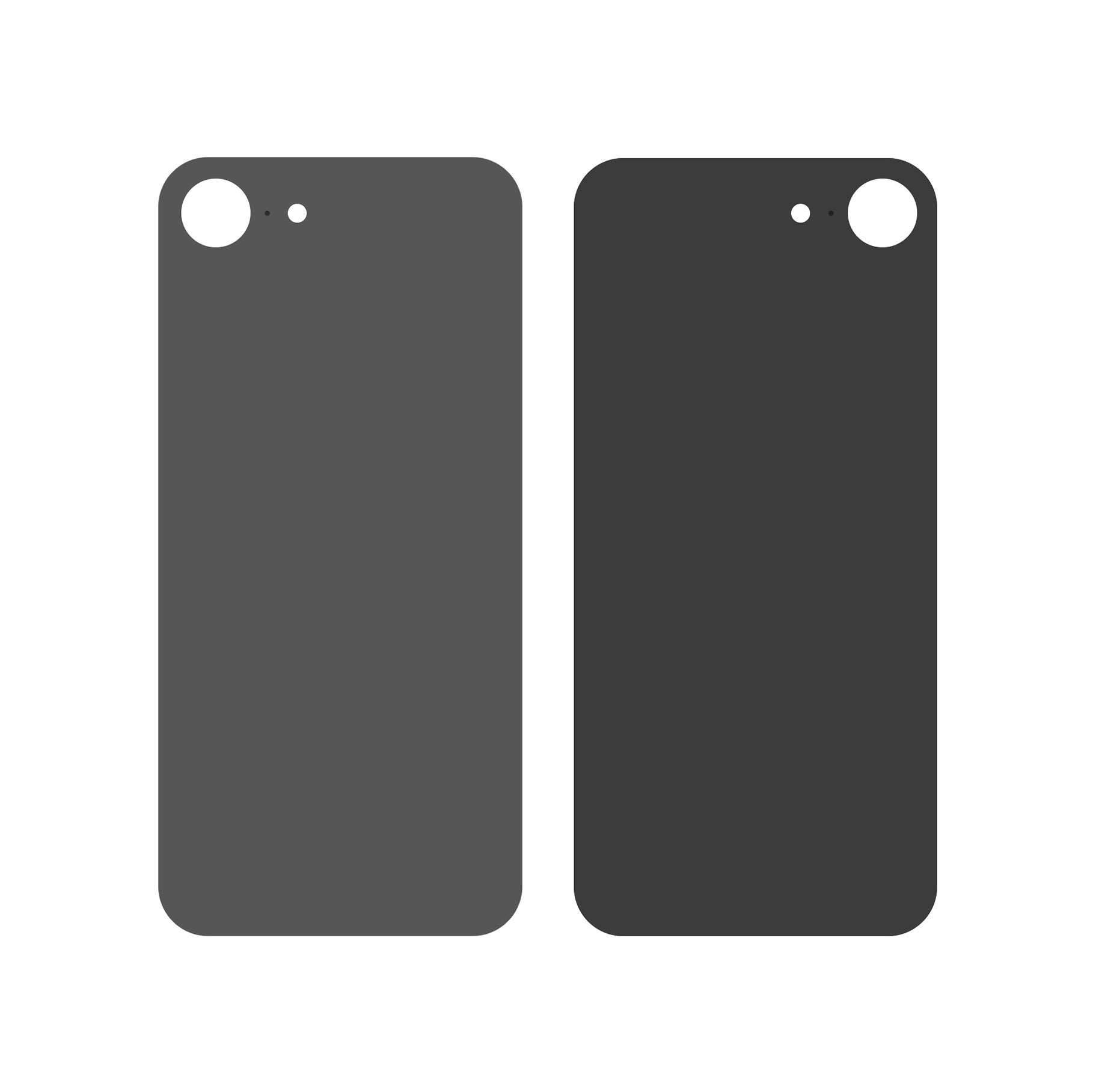 IP_16e_Back_-_BK Vitre Arrière - iPhone 16e | NOIR - Sans Logo - Image 1