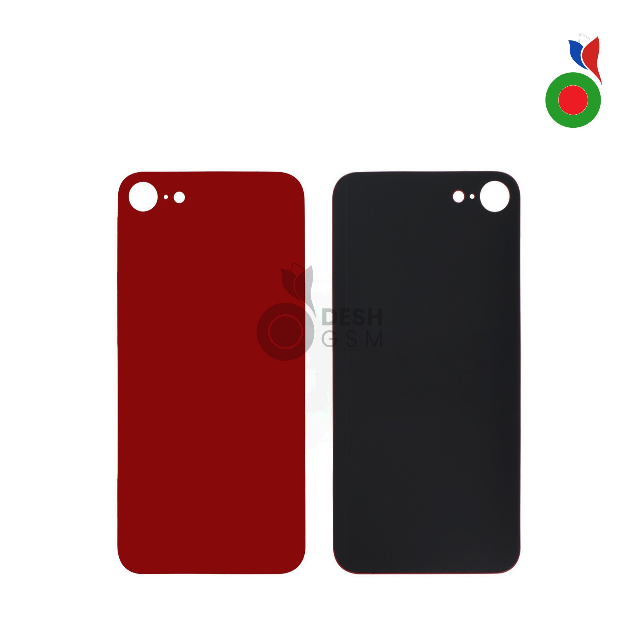 IP_8G_Back_-_RD Vitre Arrière - iPhone 8G | ROUGE - Sans Logo - Image 1