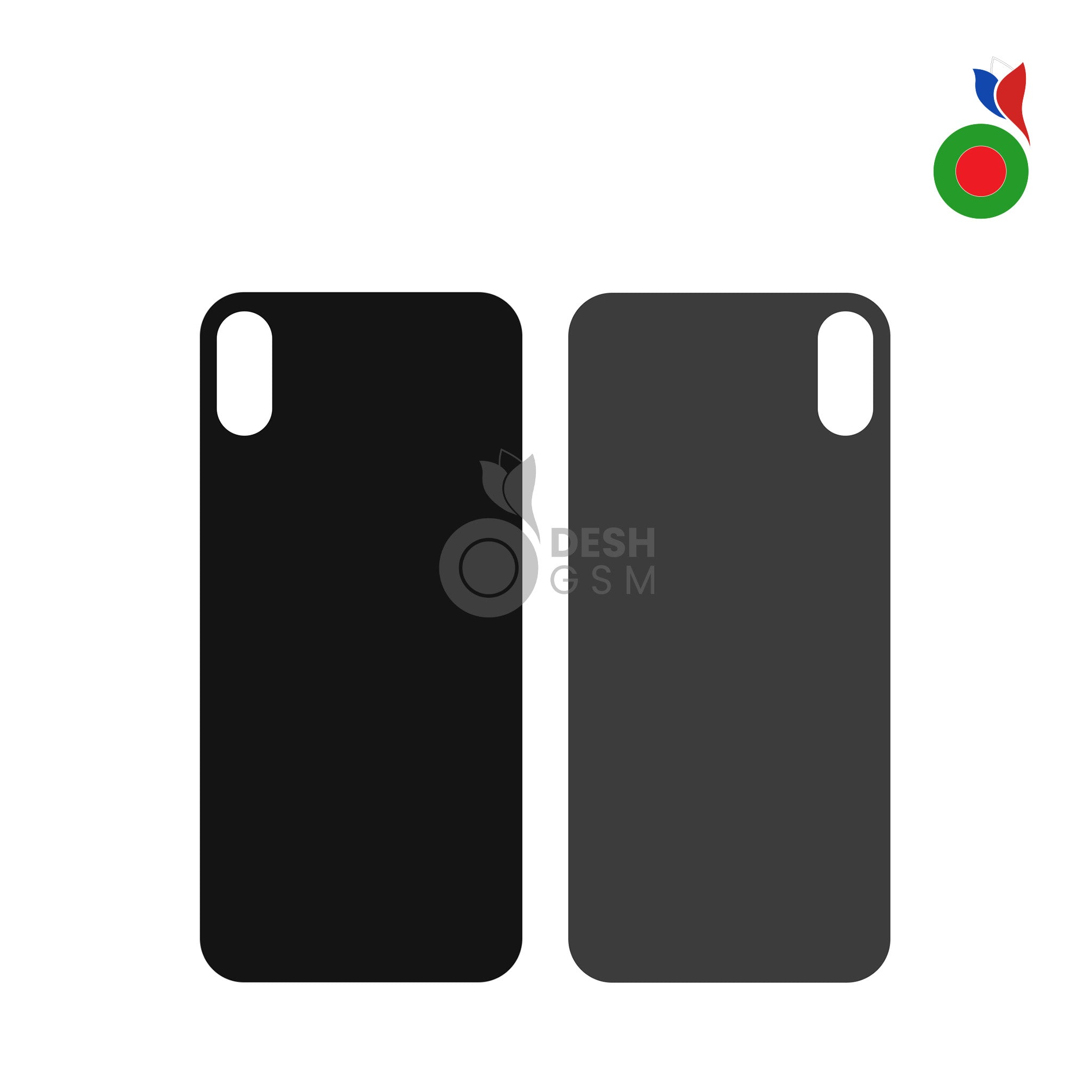 IP_XS_Back_-_BK_9a77a96d-fd8b-4b30-940f-16329831a020 Vitre Arrière - iPhone XS Max | GRIS SIDÉRAL - Sans Logo - Image 1