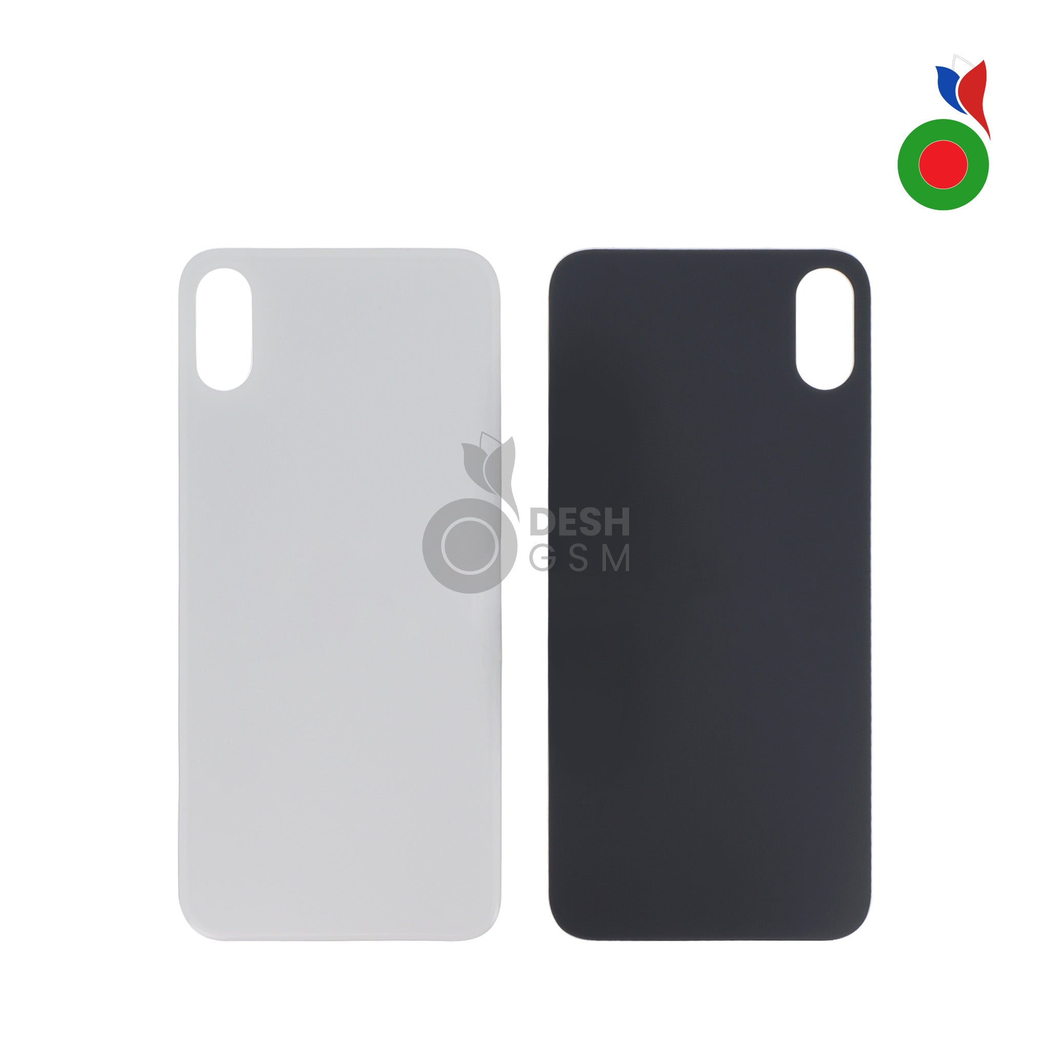 IP_X_Back_-_WH Vitre Arrière - iPhone X | ARGENT - Sans Logo - Image 1