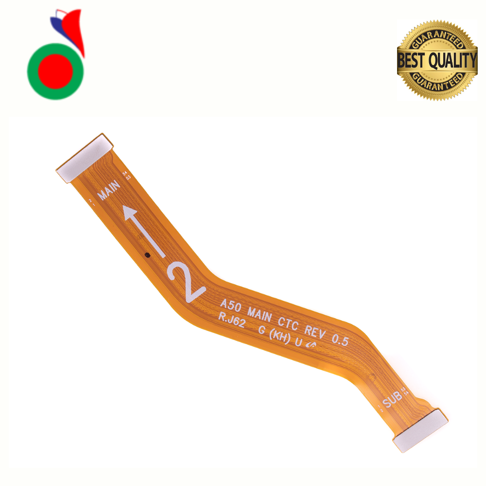 MainMotherboardLCDDisplayConnectorFlexRibbonCableMainFlexCableForSamsungA50_2_08872b7c-61f0-42fd-bdc0-e63a58a47a53 Carte Mère Principale Flex pour Samsung A50 4G A505F - Image 1