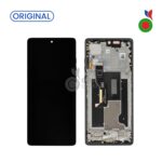 Ecran Complet Motorola Edge 50 Fusion | AVEC CHASSIS | NOIR - ORIGINAL