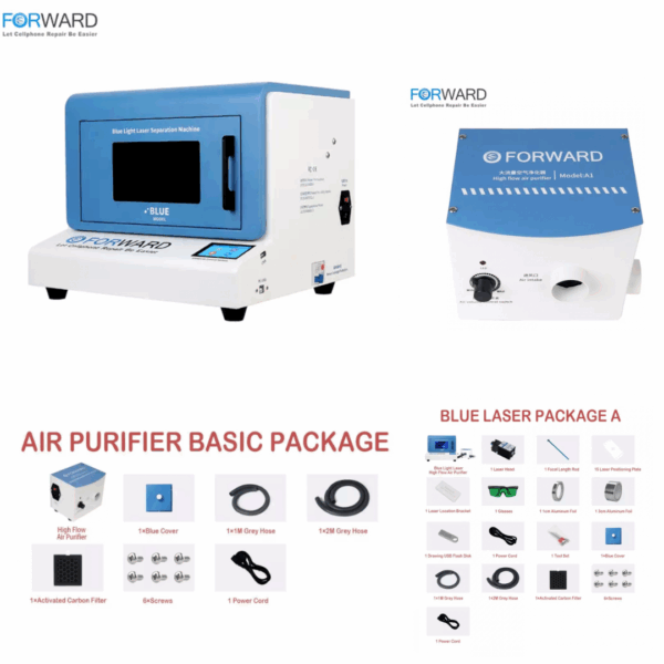 Forward Machine Laser avec extracteur de fumée Blue Light