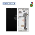 Ecran Complet LCD Note 20 Ultra avec Chassis (ARGENT) - SERVICE PACK | SAMSUNG