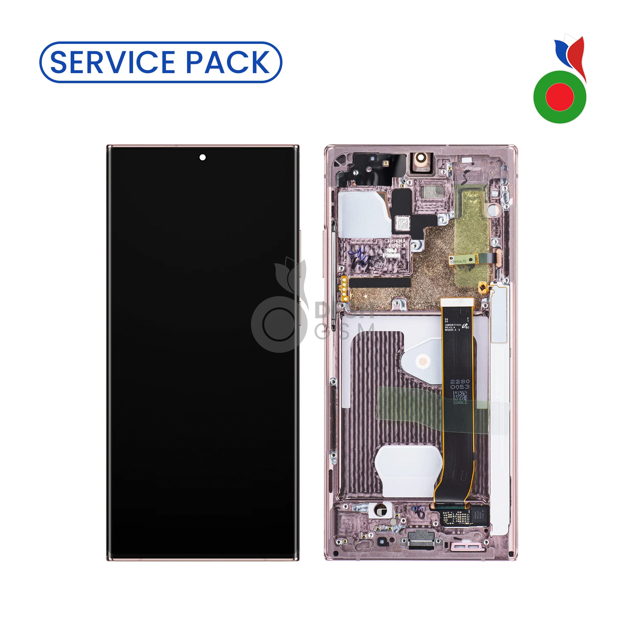 Note20UltraBZACSP Ecran Complet LCD Note 20 Ultra avec Chassis (BRONZE) - SERVICE PACK | SAMSUNG - Image 1