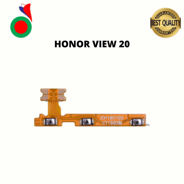 Power On Off Volume Up Down Button Mute key Switch Flex Cable Ribbon Power and Volume Nappe For Huawei VIEW 20
